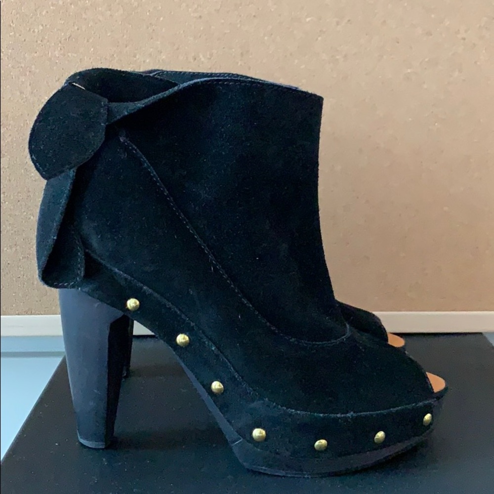 Charlotte Ronson Suede Booties - Picture 2 of 11